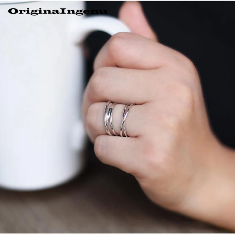 

Anillos Rings Real 925 Silver Jewelry Vintage Charm Boho Minimalism Birthday Gift Haut Femme Bague Femme Rings for Women