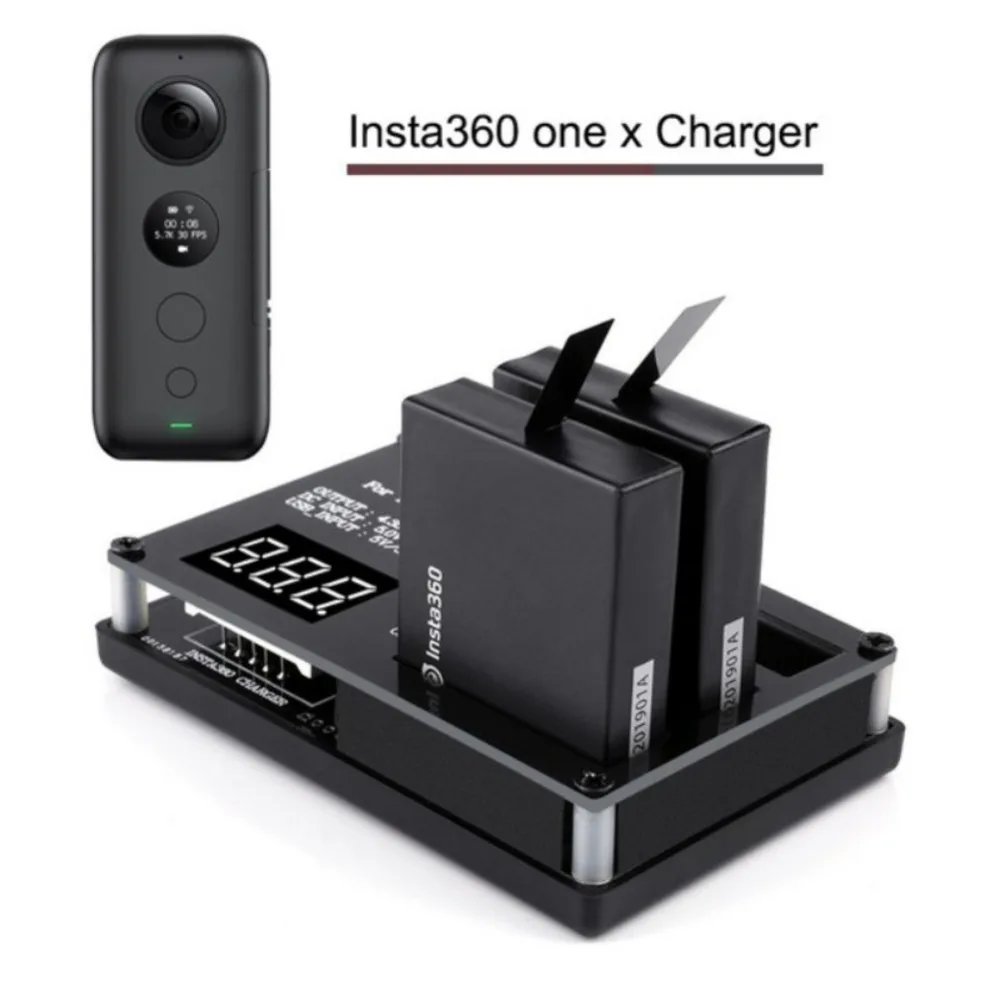 

3 in 1 Micro USB Battery Charger for Insta360 ONE X Panoramic Camera 60mins Fast Charging for Powerbank Battery Rechargable Hot