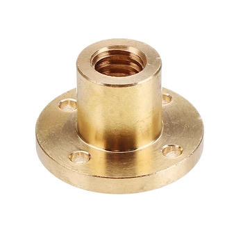 

T10 Trapezoidal Screw Nut Brass Copper Nut 10mm Brass Nut T10 Lead for CNC