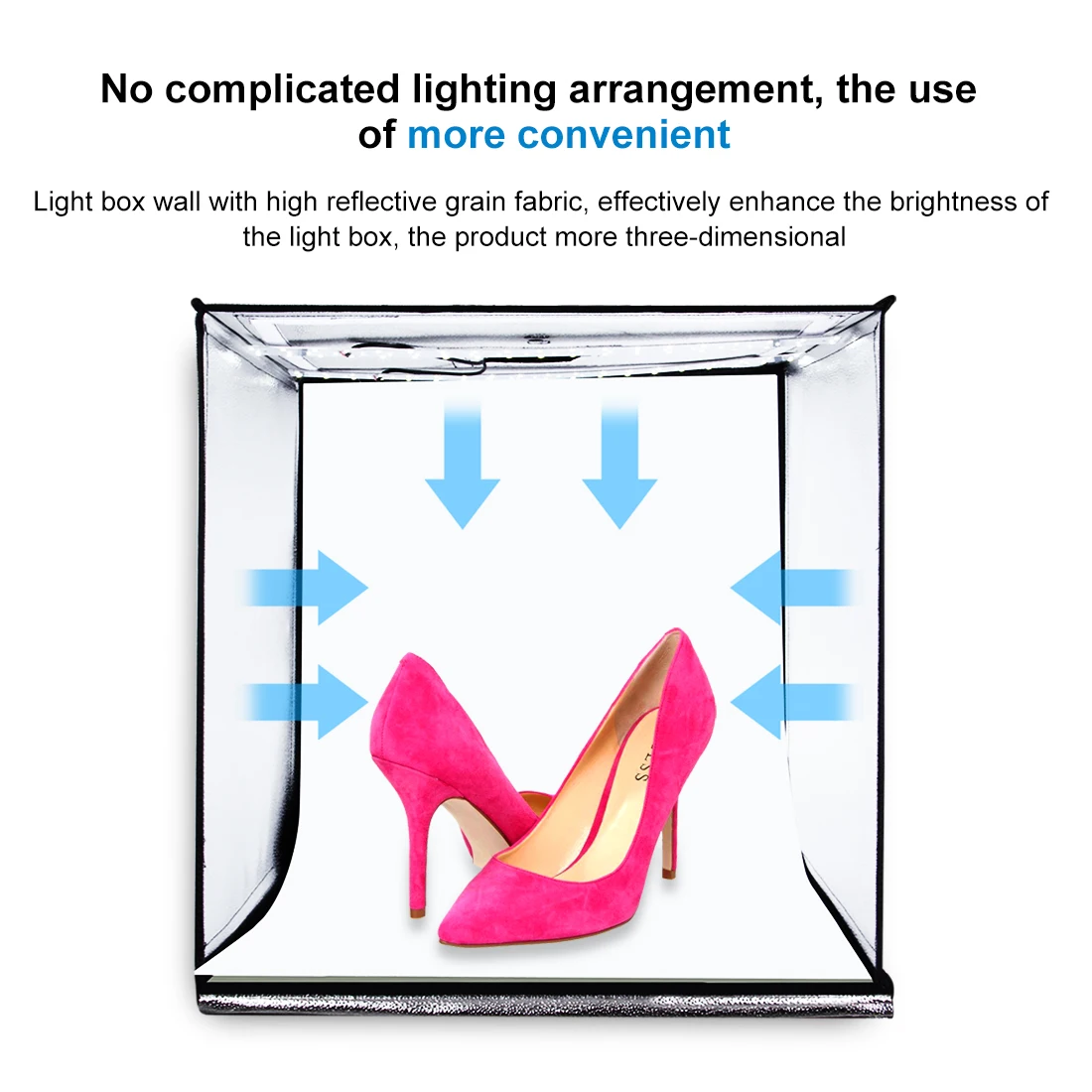 40x40 см Портативный фотостудия светильник ing мини-софтбокс светильник коробка затемнения светодиодный светильник коробка фон для фотосъемки съемки охватывающые детали UK