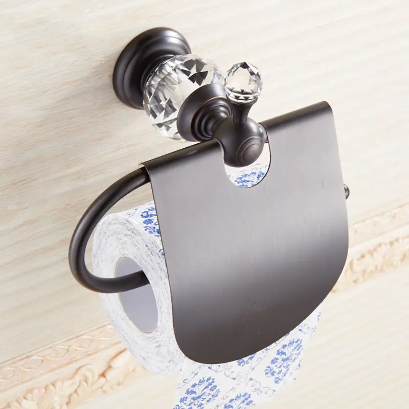 Clear Crystal Br Toilet Paper Holder Silver Black Clear Crystal Br Toilet Paper Holder Silver Black Polished Tissue Box Bathroom Accessories Products In Holders From Home Improvement
