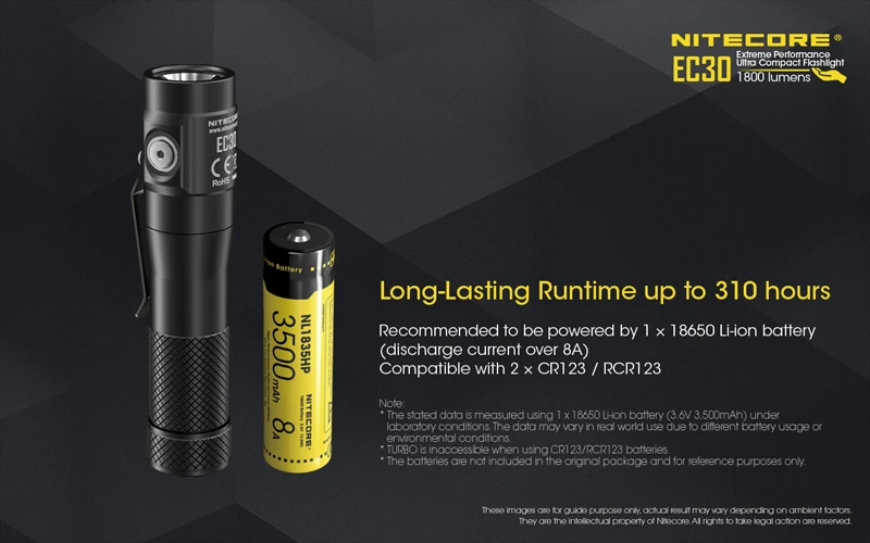 Nitecore EC30 1800 Lumens Compact Flashlight (15)