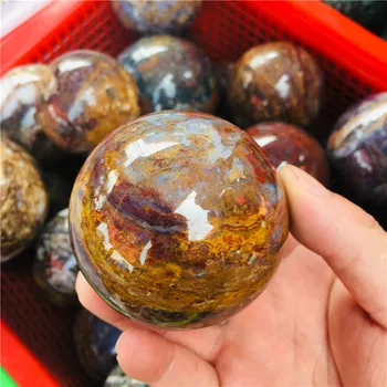 

70mm natural crystal bit stone polished crystal treatment ball 1pc