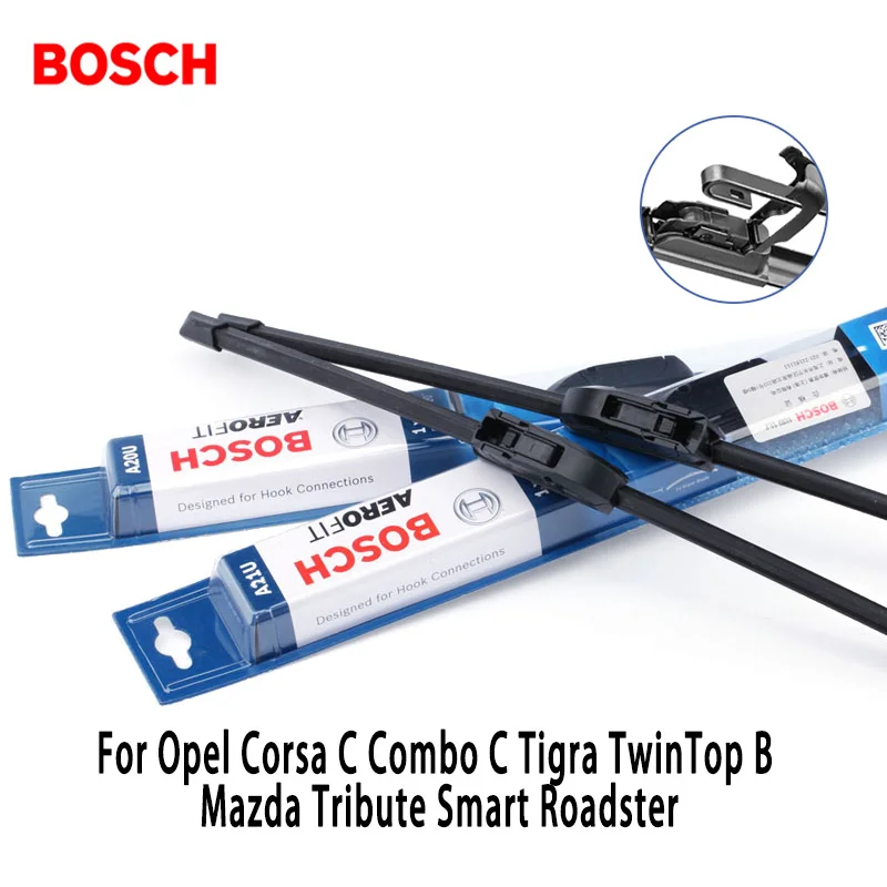 2pieces/set Bosch Wiper Blades For Opel Corsa C Combo C Tigra Twintop B Mazda Tribute Smart