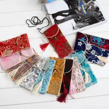 50 шт китайский шелк ручной работы очки и ювелирные изделия мешок и монета мешок