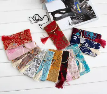 

wholesale 50PCS CHINESE HANDMADE Silk Glasses & jewelry bag &coin pouch