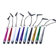 100 шт Универсальные Металлические стилусы 3,5 мм наушники Пылезащитная заглушка острый короткий сенсорный экран ручка для iPhone XR XS 8 samsung Galaxy S8