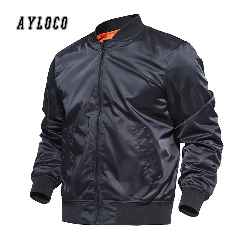 

Novel ideas Men Bomber Flight Pilot Jacket Men Ma-1 Flight Jacket Pilot Air Force Male Ma1 Army Military motorcycle Jackets coat