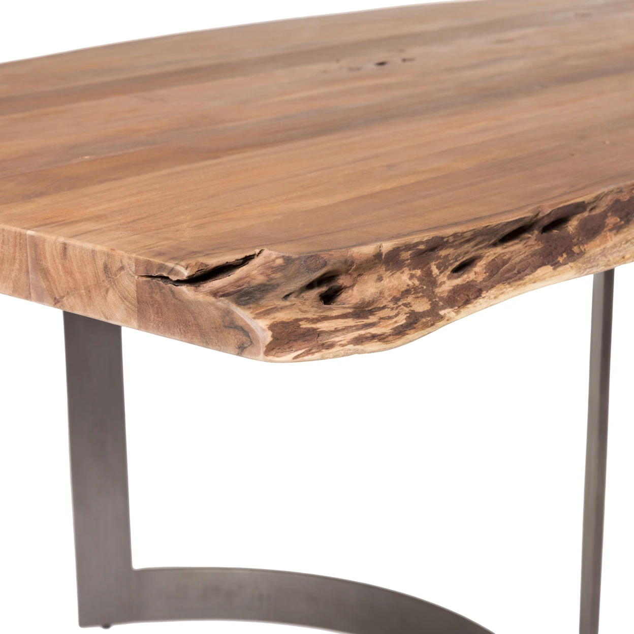 BENT DINING TABLE LARGE SMOKED (2)