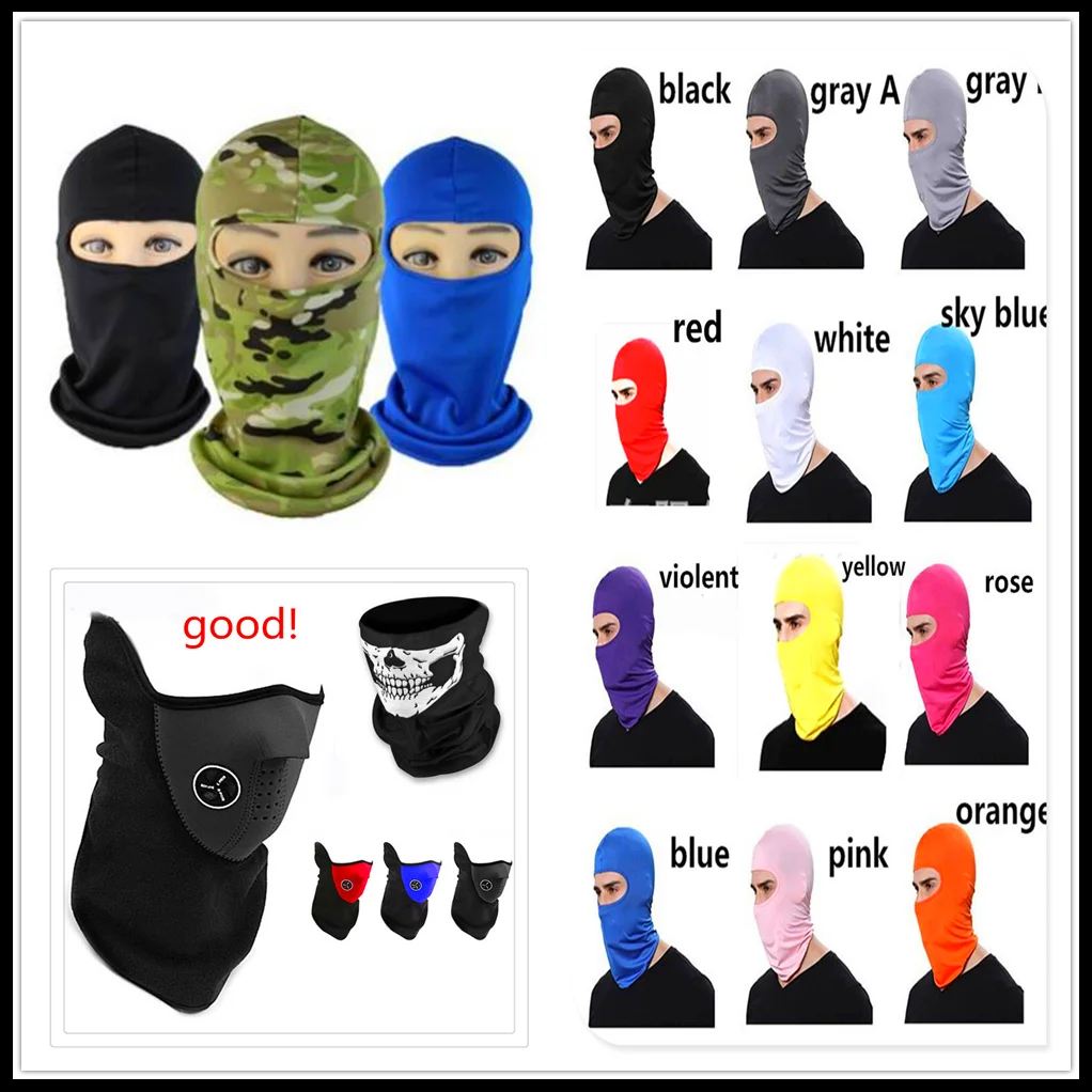 

Outdoor Sports hat Neck Motorcycle Face Mask Winter Warm Ski for SUZUKI GSF650 BANDIT GSX1250 F SA ABS GSX1400 GSX650F