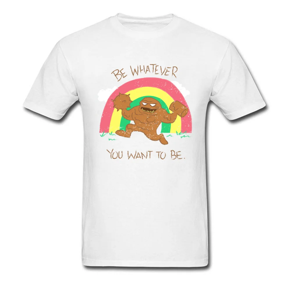 All Cotton Men Short Sleeve Normal T-Shirt Casual Tops Tees Funny Customized Crewneck Sweatshirts Wholesale be whatever you want to be 7967 white