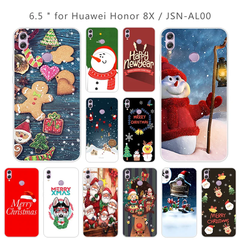Для Huawei Honor 8X/JSN-AL00 полная защитная Черная оболочка 6 5 дюймов для Coque 8X Чехлы TPU