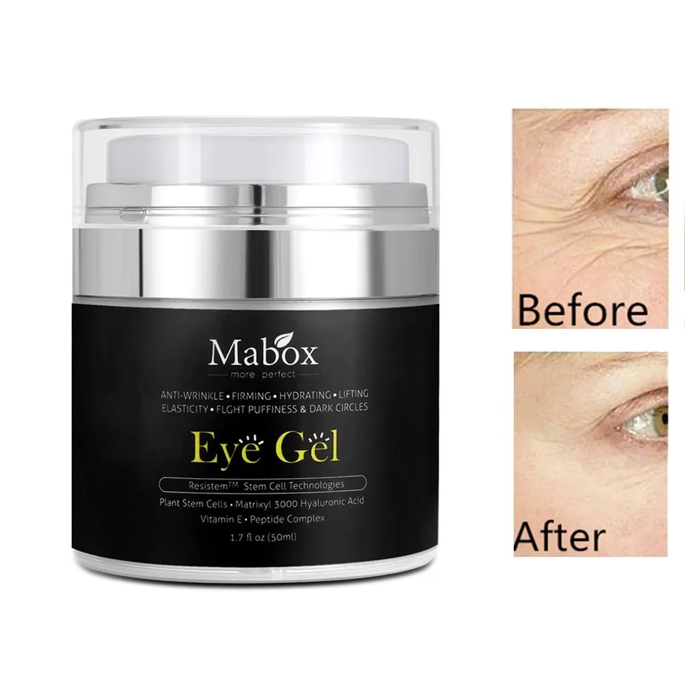 Mabox 50ML Hyaluronic Acid Eye Serum Anti-Wrinkle Remover Dark Circles Eye Gel Cream Against Puffiness Anti Aging Instantly - Цвет: eye cream 50ml