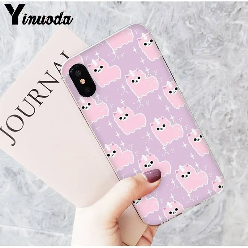 Cute cartoon animal alpaca small dinosaur