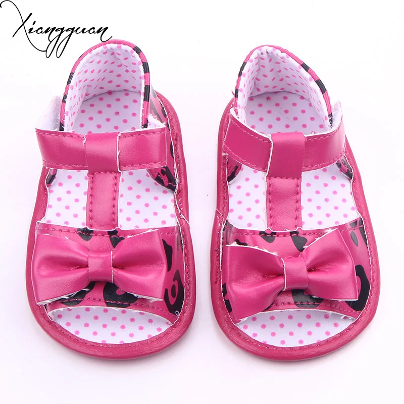 New Arrival Fashion Baby Sandals Soft Leather Pretty Bows Princess Infant Toddler Baby Girl