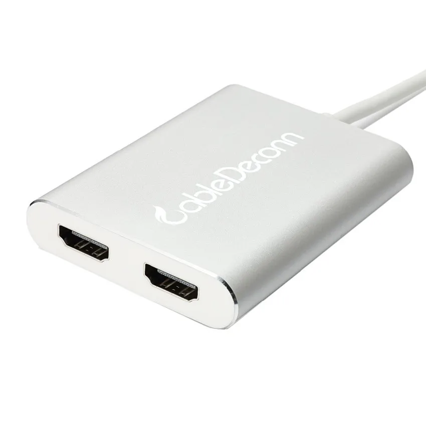  USB C Multiple HDMI Hub Thunderbolt 3 to dual hdmi Adapter Type C Cable Converter Extend to Differe
