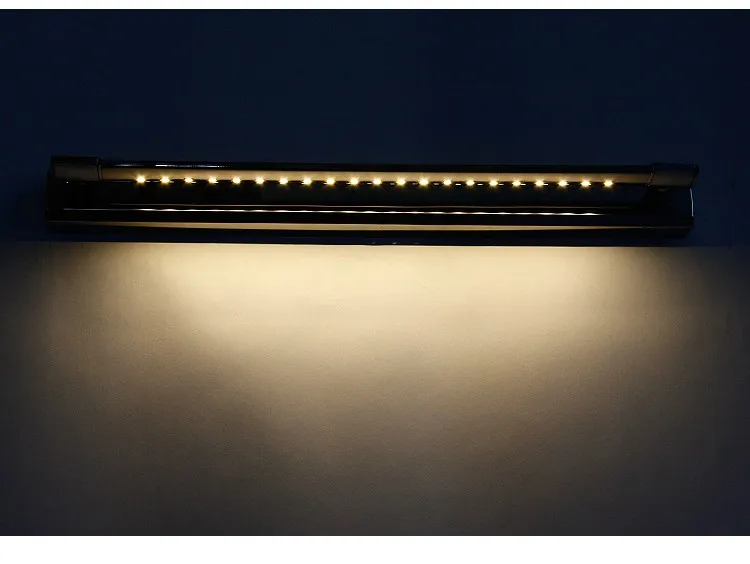 5 Вт светодиодный настенный светильник SMD5050 Нержавеющая сталь светодиодный зеркало с подсветкой Лампа AC110V/220 V Ванная комната зеркало с подсветкой