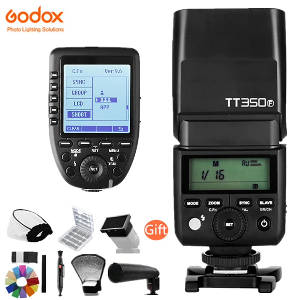 

Godox TT350F for Fujifilm Mini Speedlite Flash TTL HSS GN36 1/8000S 2.4G Wireless System for Fuji X1T-F XPro-F Trigger