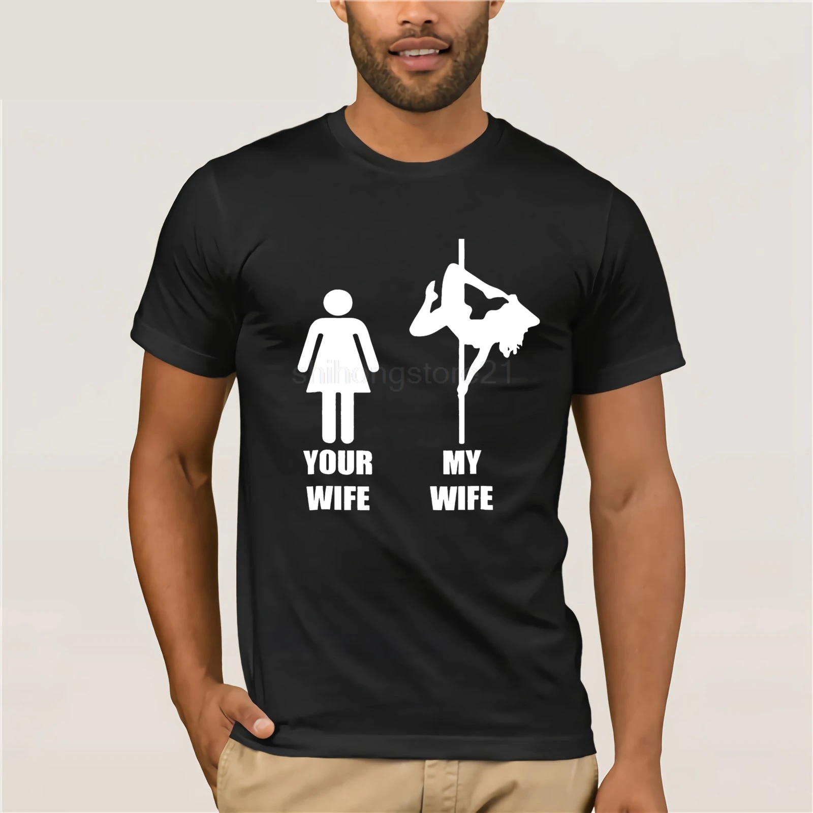 Your Wife My Wife Pole Dancing Tshirt Short Sleeves New Fashion T-shirt Men Clothing Your Wife My Wife Pole Dancing Tshirt Short Sleeves New Fashion T-shirt Men Clothing