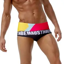 Мужская одежда для плавания с низкой посадкой мужские плавки-трусы пляжные шорты купальный костюм Человек треугольные плавки для серфинга