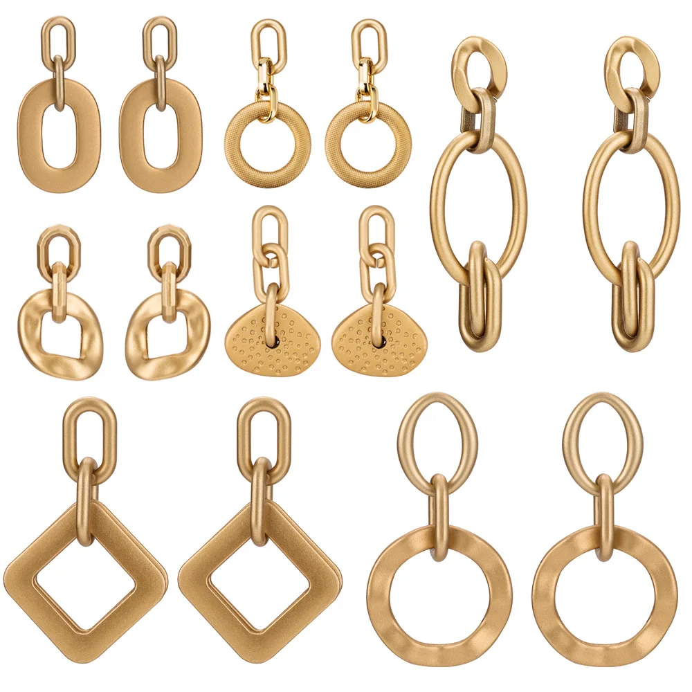 

Comiya Fashion Earrings Hollow Out Round Pendant India Vintage Jewelry Long Earring For Women Gold Color Zinc Alloy Brincos