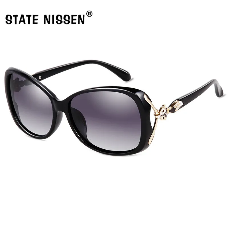 

STATE NISSEN Luxury Brand Design Polarized Sunglasses Women Ladies Elegant Big Sun Glasses Female Prismatic Eyewear Oculos De