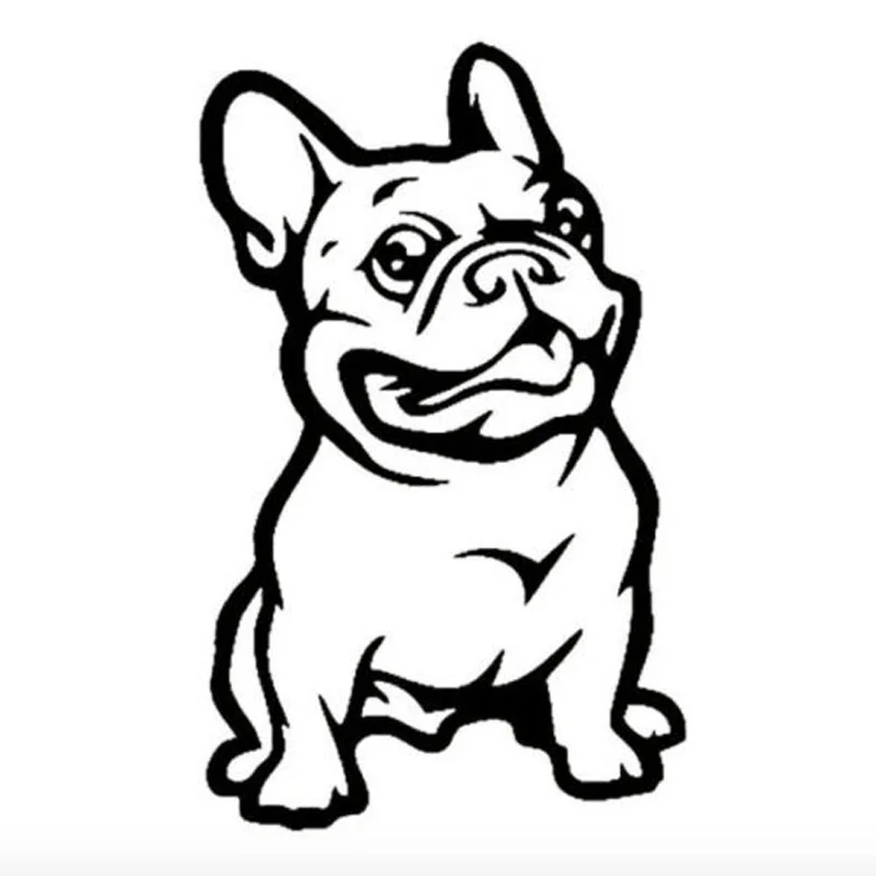 8 13CM Funny French font b Bulldog b font Car Styling Stickers Lovely Classic Animal Decorative