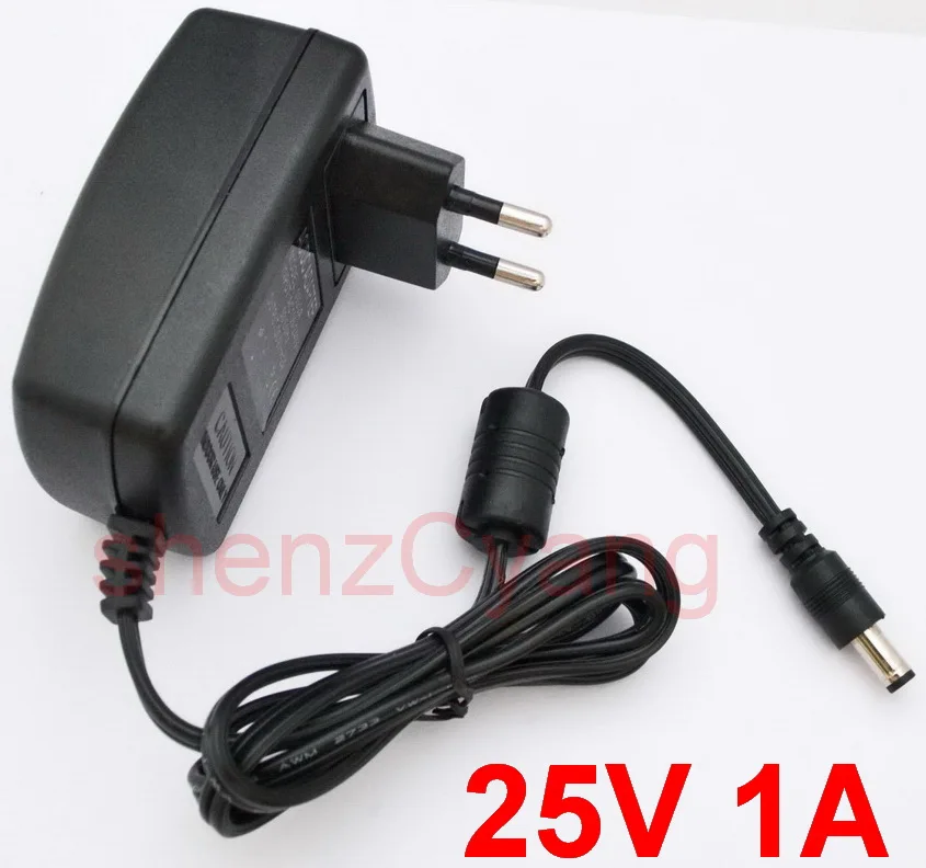 1 шт. DC 5V 4A 15V 2A 22V 1A 23V1A 24V 1A 25V 1A AC 100v-240vконвертер импульсный адаптер питания ЕС DC 5,5 мм x 2,1-2,5 мм - Цвет: 25V 1A