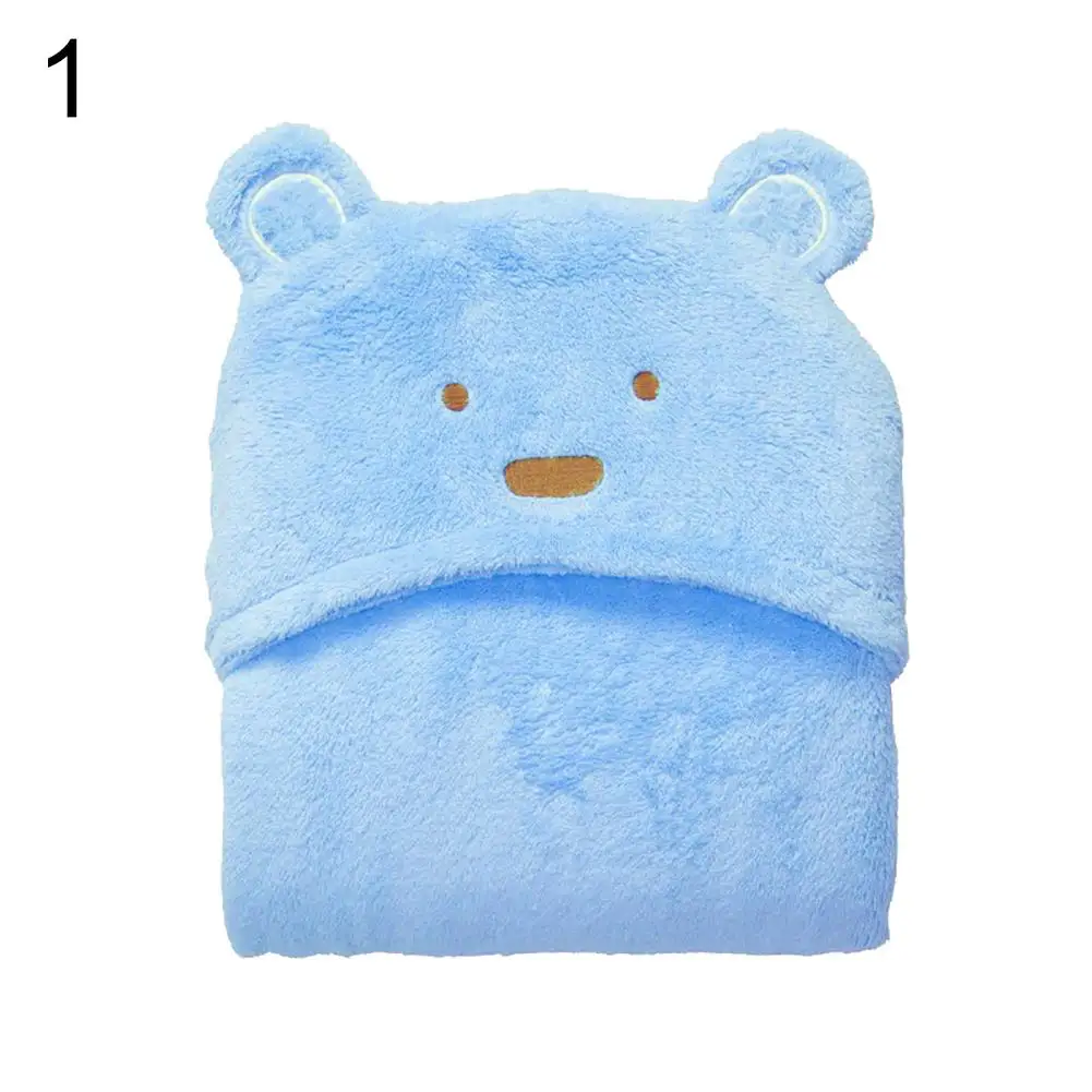 

Fashion Cartoon Owl Bear Animal Soft Flannel Hooded Baby Bath Towels Bathrobe Blanket