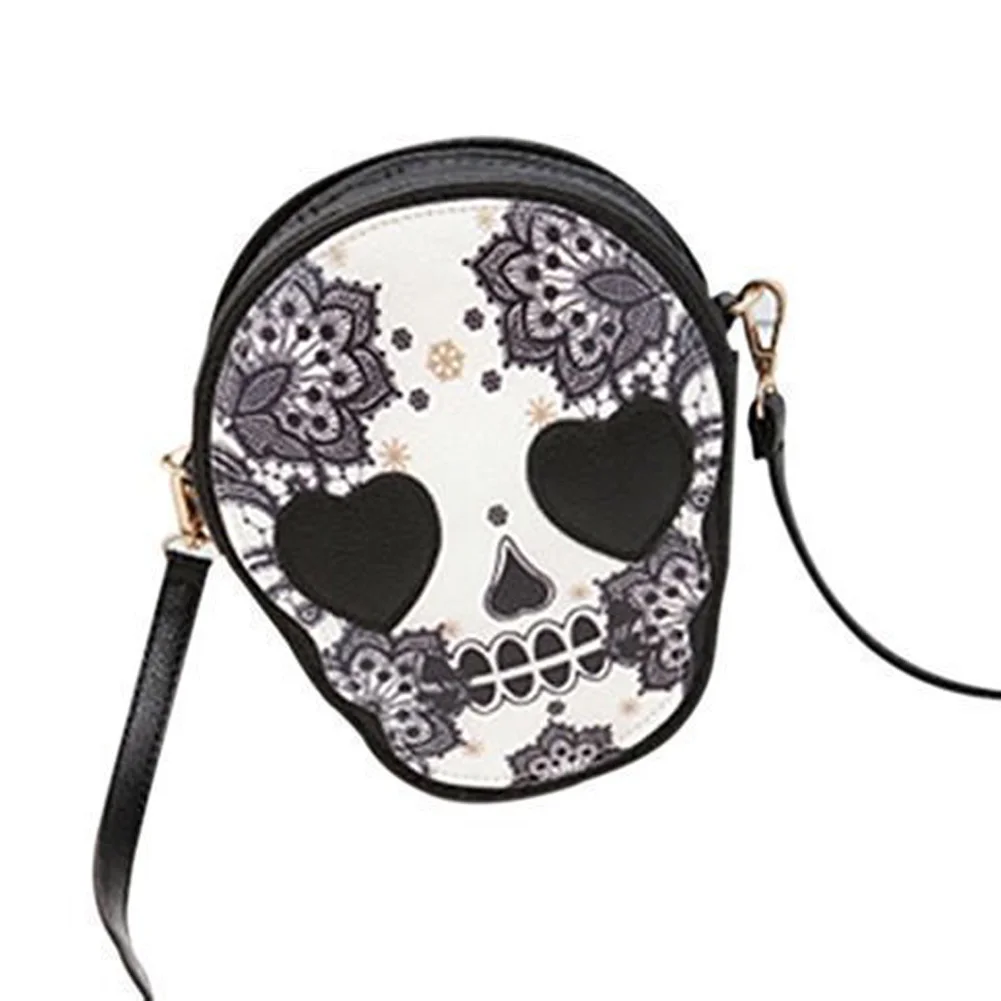 

10pcs( ABDB Woman Mini Personalized Messenger Handbag Cute Skull Head Crossbody/Shoulder Bag