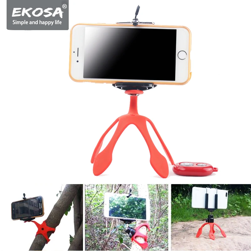 

Ekosa Gekkopod Camera Stand Tripod For Phone Mini Flexible Octopus Ahtapot Tripod TRIPODE Mobile With Remote Control Gorillapod