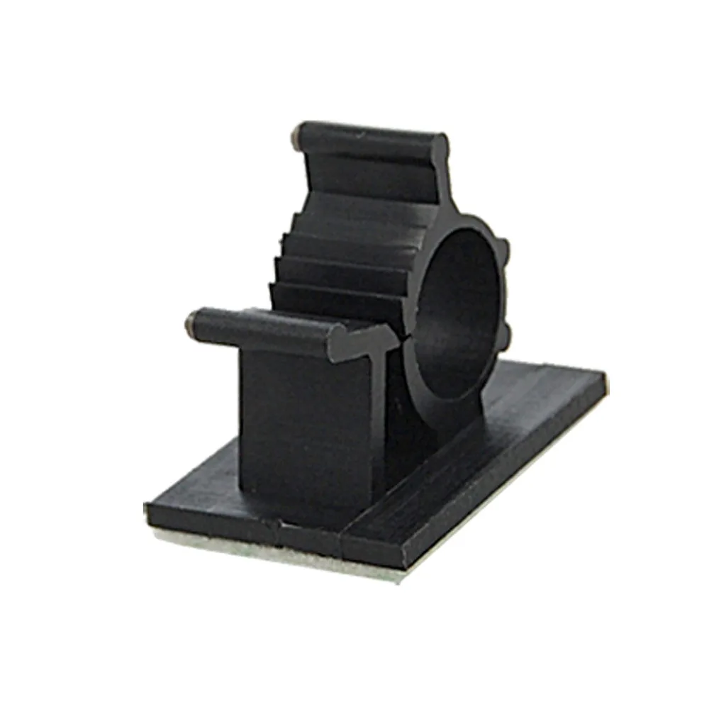 25 Pcs Black Adhesive Backed Nylon Wire Adjustable Cable Clips Clamps