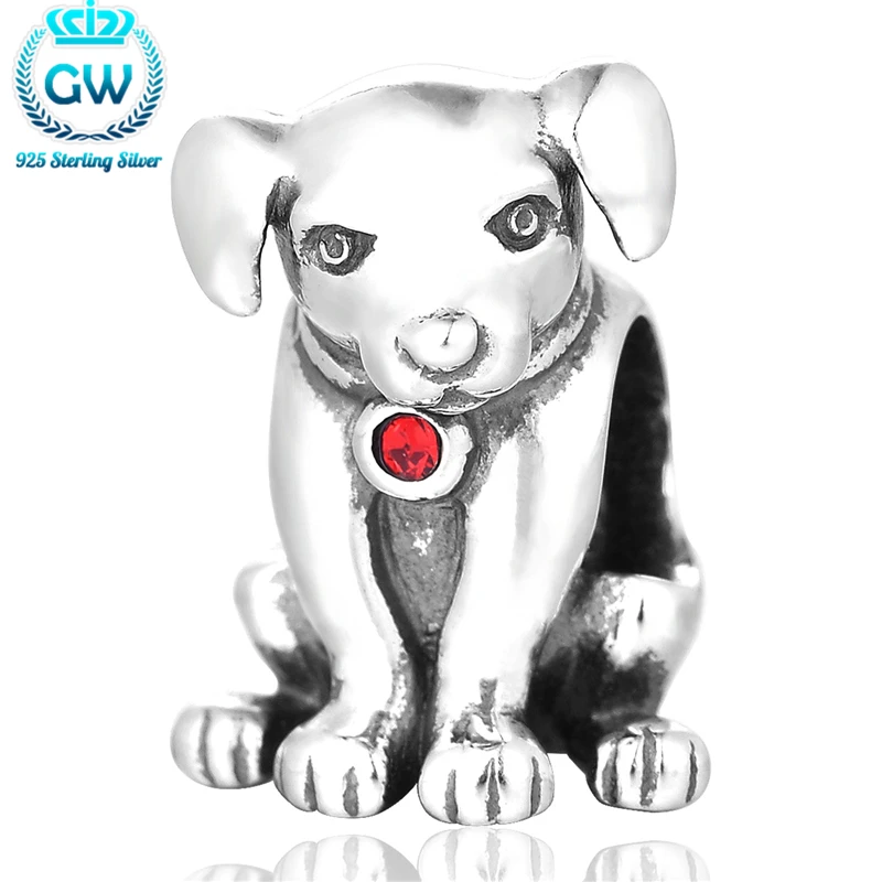 Бусины подвески в виде собаки серебро 925 пробы|925 silver charm|dog beadsbeads |