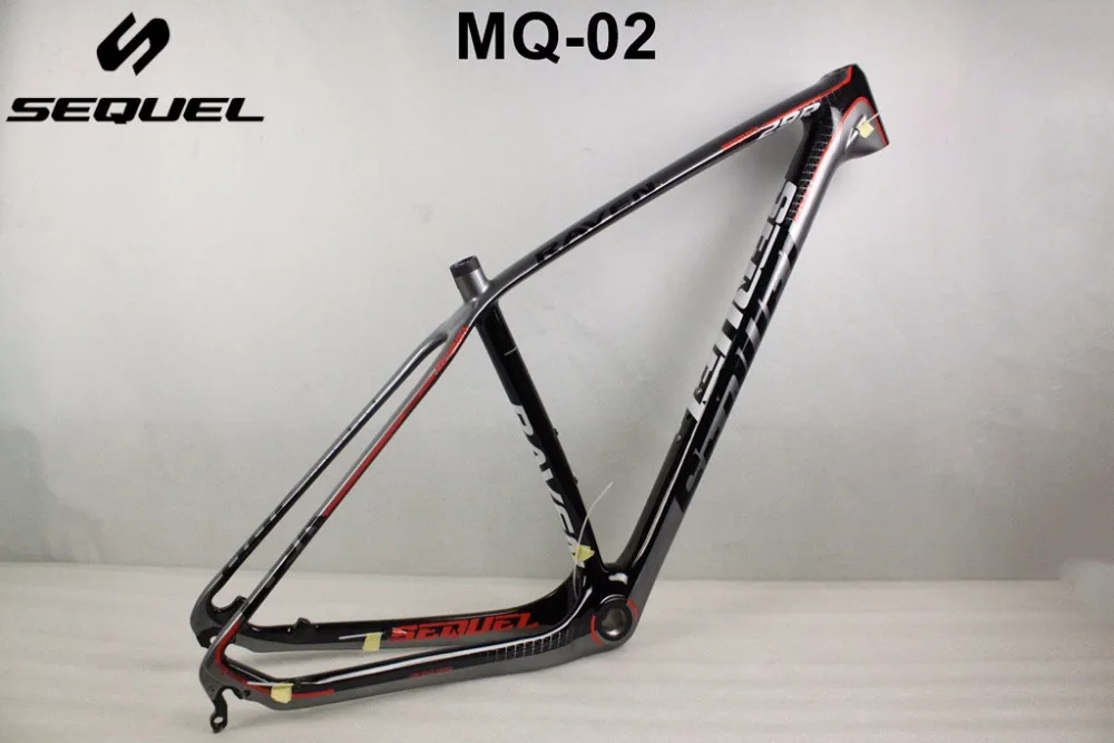 MQ02 углеродная mtb рама 29er 2017 T1800 Китай карбоновая для горного велосипеда 142*12 135*9