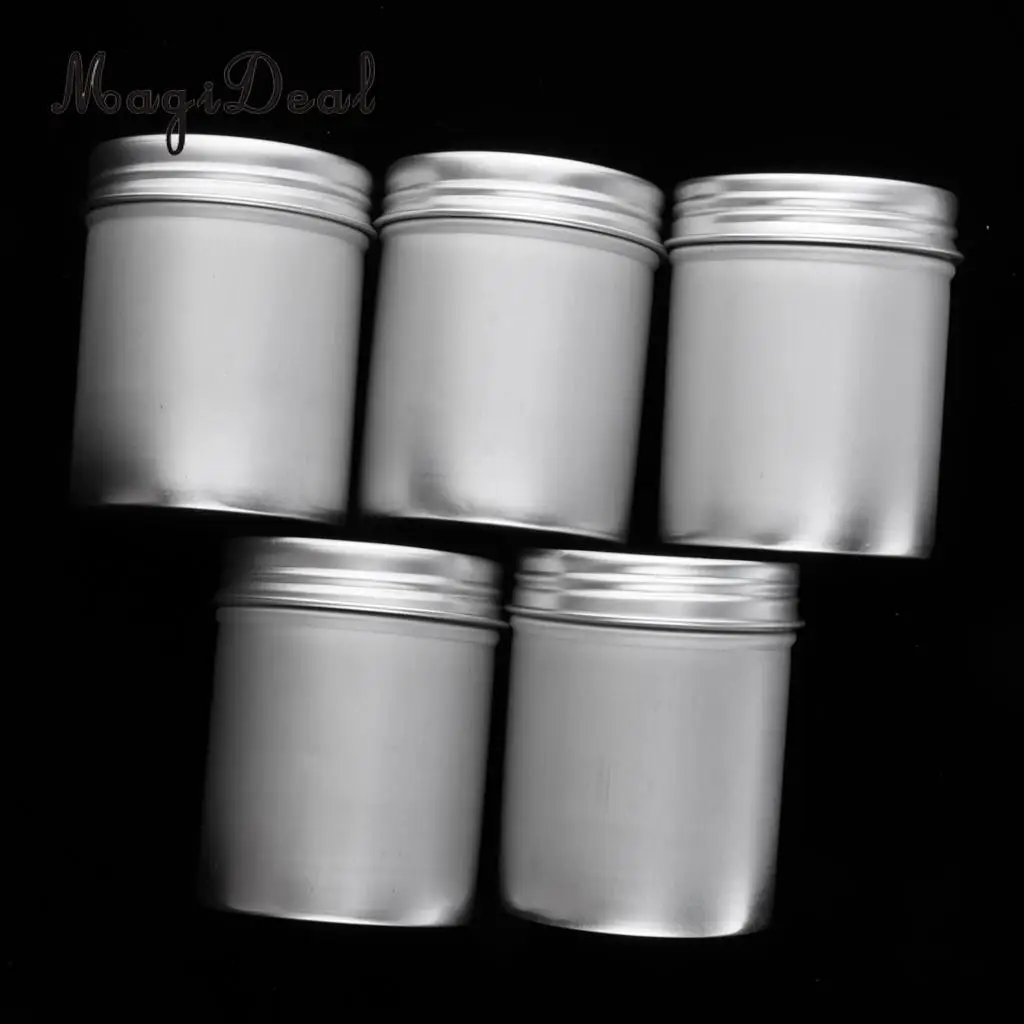 10pcs Aluminium Tin Pot Cosmetic Cream Balm Salves Jar Bottle Container 80ml 100ml
