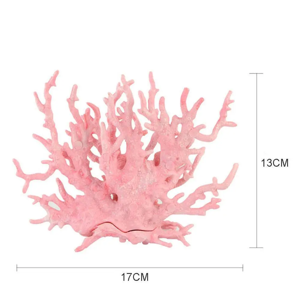 LumiParty имитирует Коралл искусственное водное растение орнамент для аквариума украшение аквариума-25