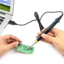 Паяльник Мини Портативный USB 5 В 8 Вт электрическим приводом паяльник Pen/Совет сенсорный выключатель