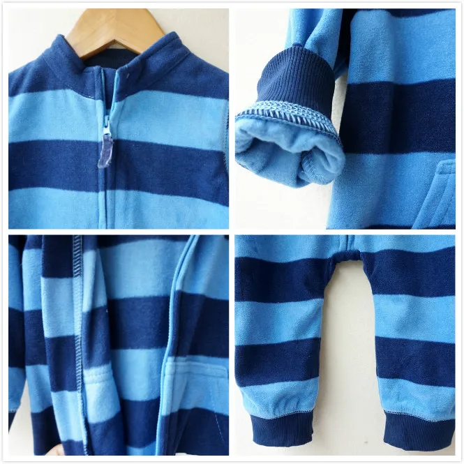 Ropa de bebé de lana de bebes mono pijamas de invierno niños bebé niños ropa bebé niño niña cuello alto 9- 24 m Ropa de bebé de lana de bebes mono pijamas de invierno niños bebé niños ropa bebé niño niña cuello alto 9- 24 m