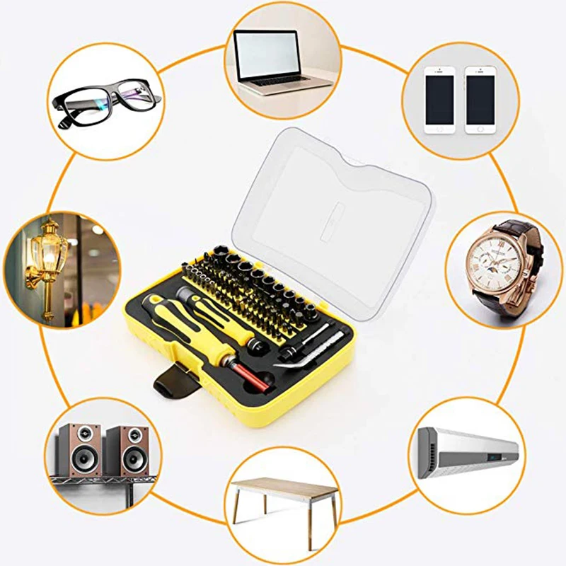 KALAIDUN Screwdriver Set 70 In 1 Torx Bit Sets Precision Multifunction Repair Hand Tool Kit For Mobile Phone PC Cameras Watches12