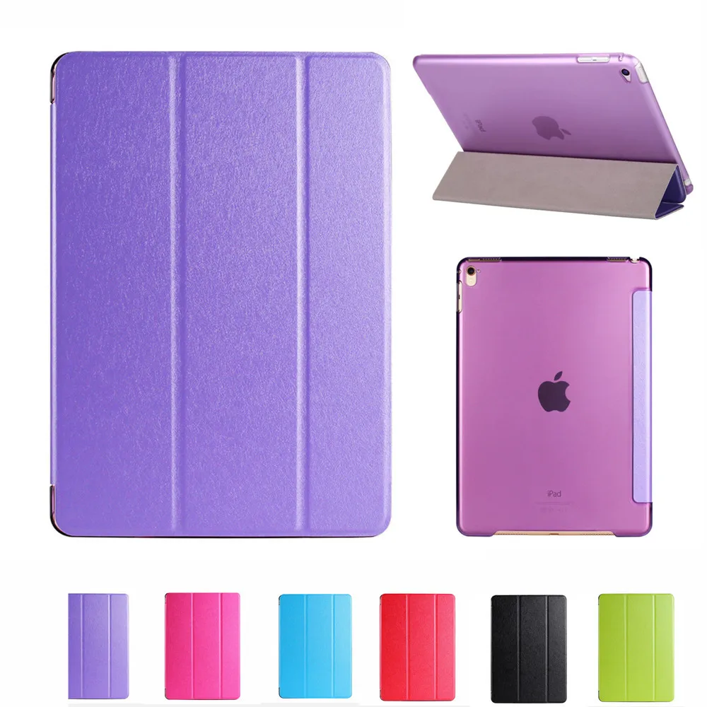 

Multicolor PU Leather Case for iPad 5 Protective Shell Sleep Wake Magnetic Funda Case Cover For iPad Air 9.7