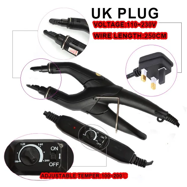 Black UK plug