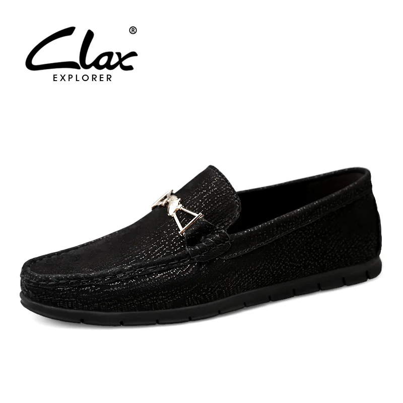Designer dark Mans Chaussures En Plat Mocassins brown Cuir Véritable De Bateau Clax Respirant Black 2019 D'été Brown Hommes odCexrWB