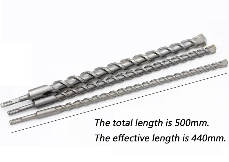 500 мм перфоратор Электрический биты Диаметр: 10, 12, 14, 16, 18, 20, 22, 25 мм. Длина: 500 мм