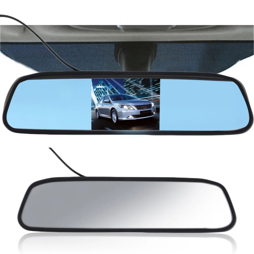 

5" Digital TFT LCD Screen Resolution 800480 16:9 Car Monitor Rearview Mirror Security Monitor Auto for Camera DVD VCR
