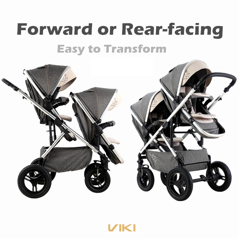 rear facing twin stroller
