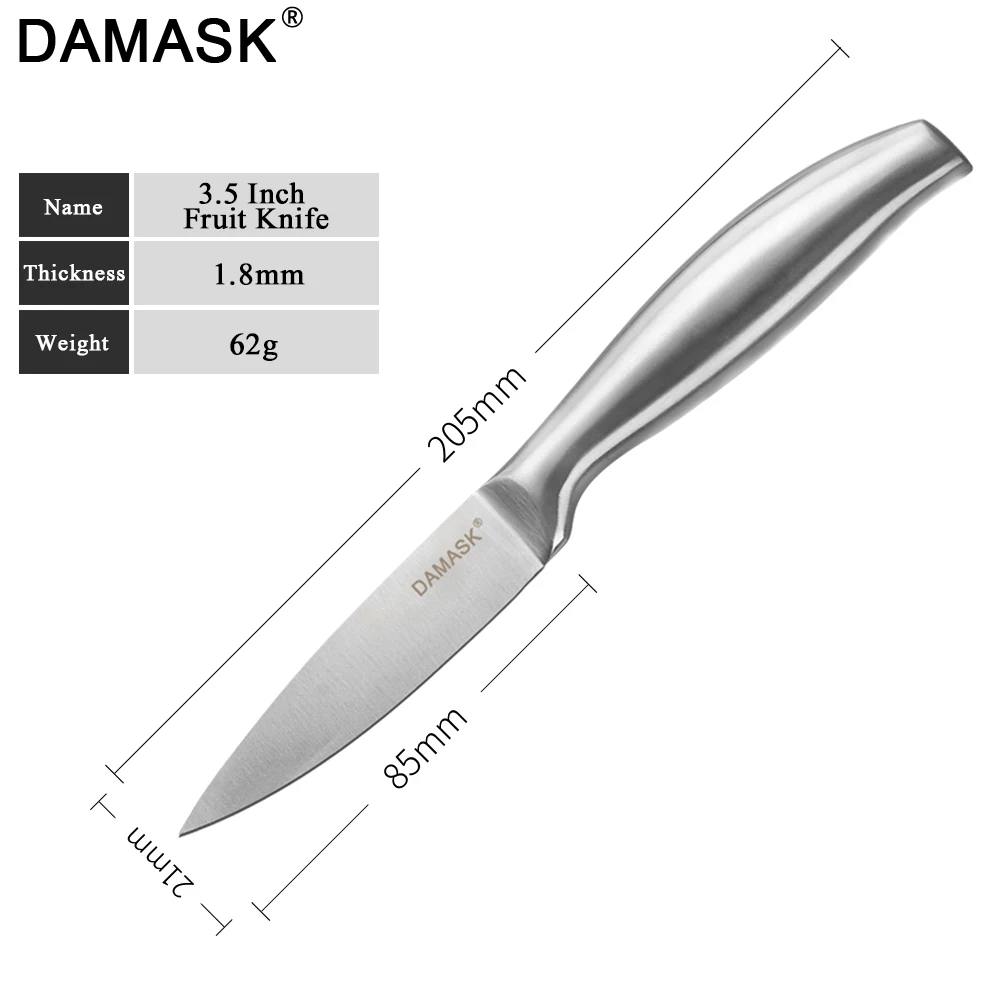 DAMASK кухонные ножи шеф повара Набор японских ножей антипригарный нож для фруктов