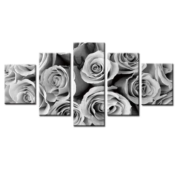 

5 Panel Modern Small green leaves Painting Picture Canvas Art Painting for Living Room Wholesale No Frame or Frame