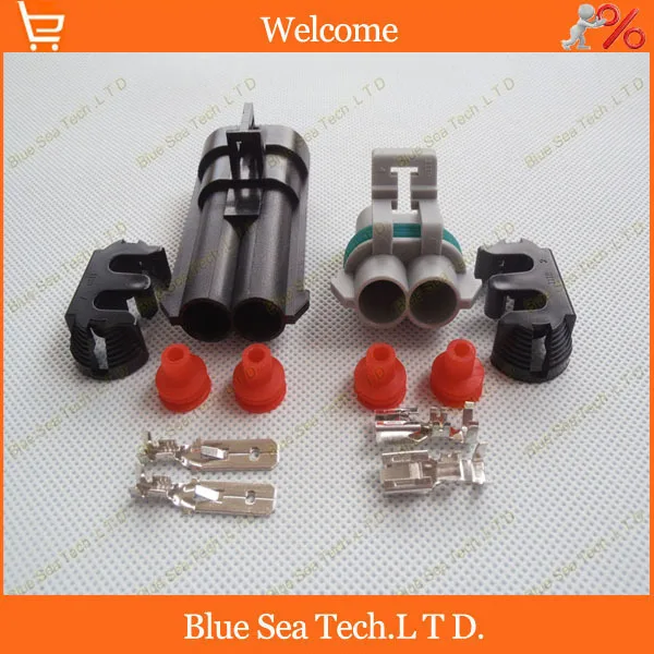 Sample,1 set 2Pin car connector,6.3mm car radiator plug connector,Car