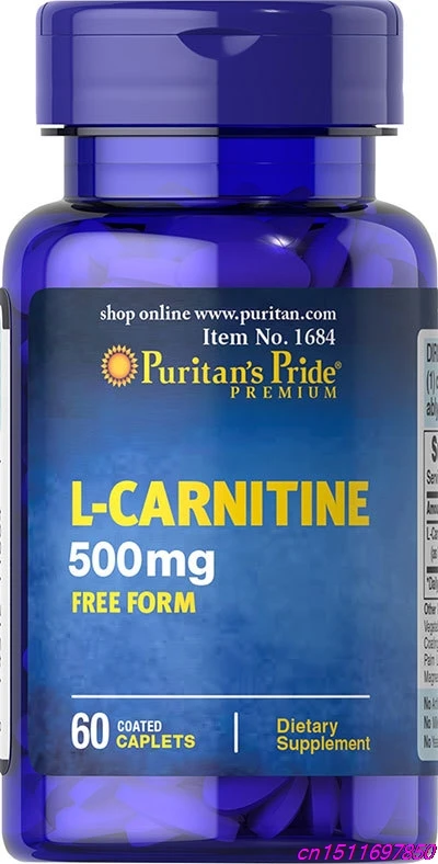 Pride L-Carnitine 500 мг 60 каплетов потеря веса помогает сжигать жир быстрее улучшает метаболизм и повышает мышечную силу здоровье сердца