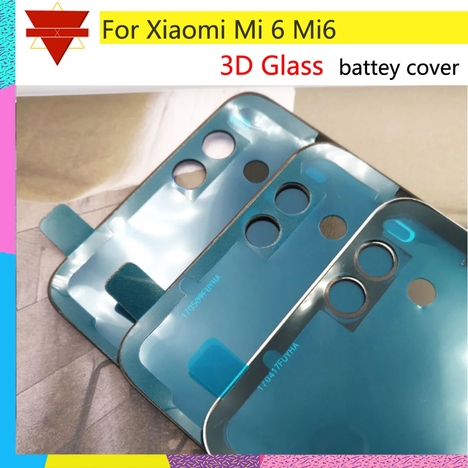10 шт./партия 5 15 дюймов Mi6 новинка 3D стекло задняя крышка корпуса для Xiaomi Mi 6 M6